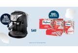 Castiga o cafetiera De'Longhi sau seturi cu produse Pufina
