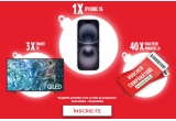 Castiga un telefon iPhone 16, televizoare QLED Samsung 4K sau vouchere Annabella