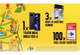 Castiga un telefon Google Pixel 9, un robot de bucatarie Kenwood sau vouchere Carrefour de 100 lei fiecare