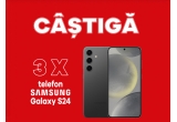 Castiga unul din cele 3 telefoane Samsung Galaxy S24