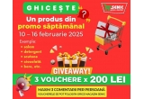 Castiga unul din cele 24 vouchere Senic in valoare de 200 lei fiecare 