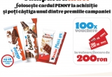 Castiga vouchere de cumparaturi Penny de 200 de lei 