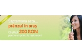 Castiga un voucher de 200 RON pentru un pranz la restaurant